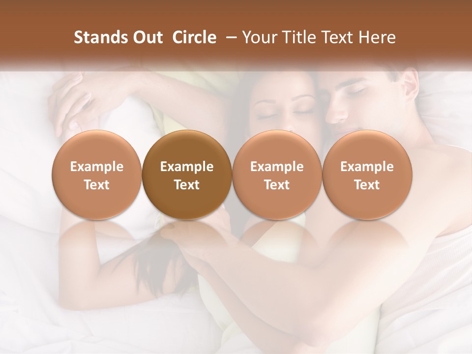 A Man And A Woman Laying In Bed Together PowerPoint Template