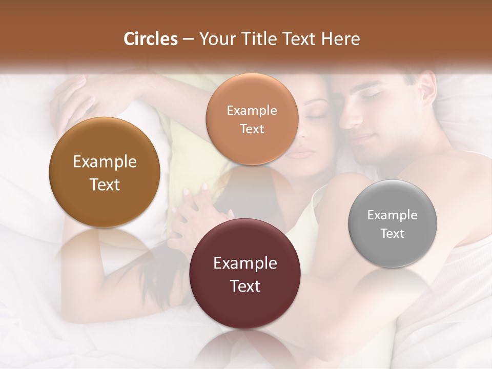 A Man And A Woman Laying In Bed Together PowerPoint Template