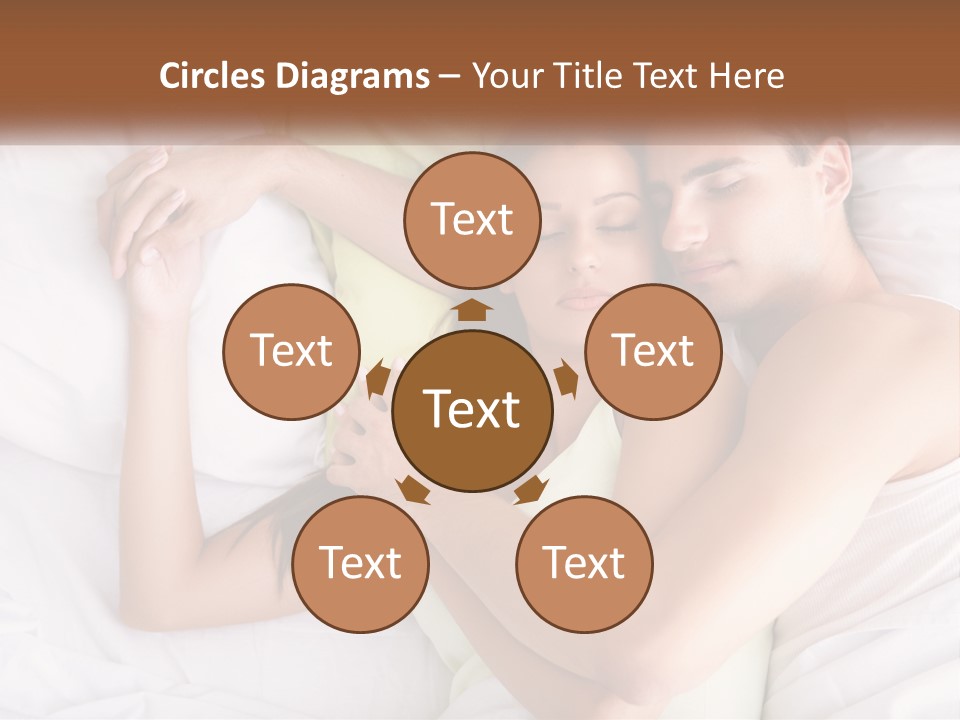 A Man And A Woman Laying In Bed Together PowerPoint Template