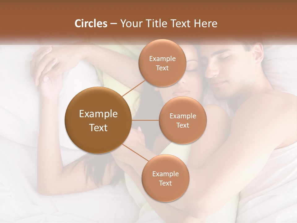 A Man And A Woman Laying In Bed Together PowerPoint Template