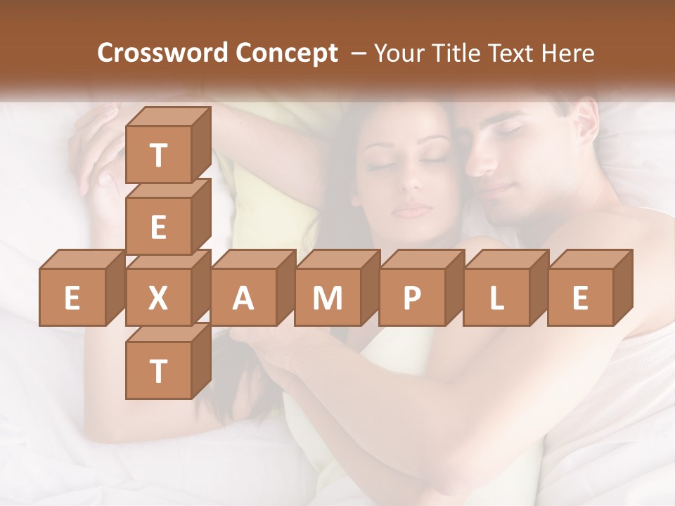 A Man And A Woman Laying In Bed Together PowerPoint Template