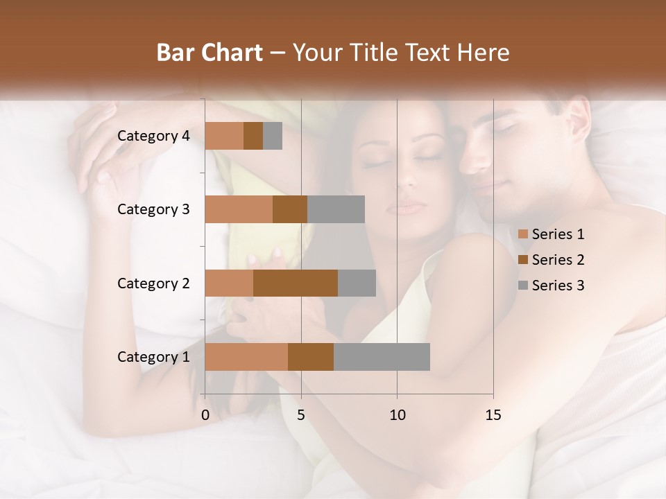 A Man And A Woman Laying In Bed Together PowerPoint Template