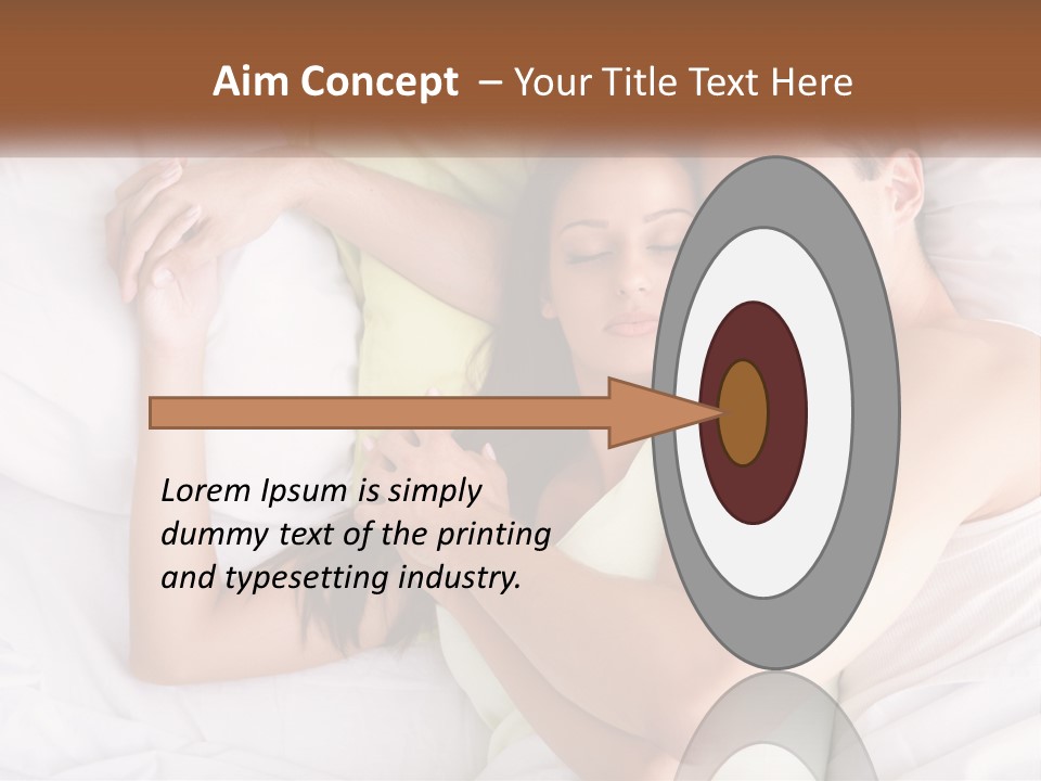 A Man And A Woman Laying In Bed Together PowerPoint Template