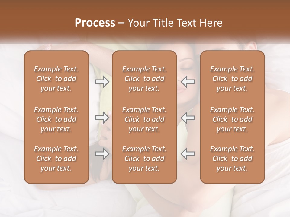 A Man And A Woman Laying In Bed Together PowerPoint Template