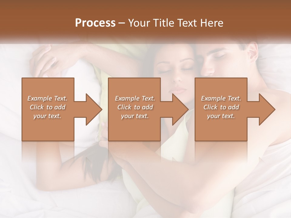 A Man And A Woman Laying In Bed Together PowerPoint Template