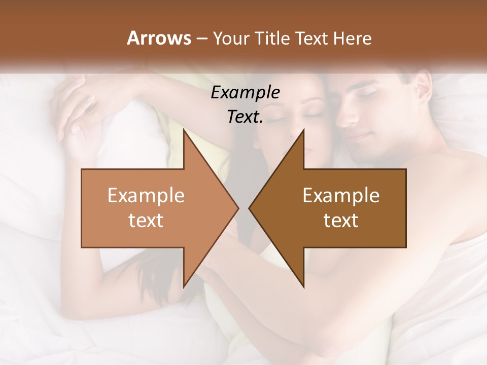 A Man And A Woman Laying In Bed Together PowerPoint Template