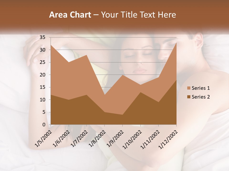 A Man And A Woman Laying In Bed Together PowerPoint Template