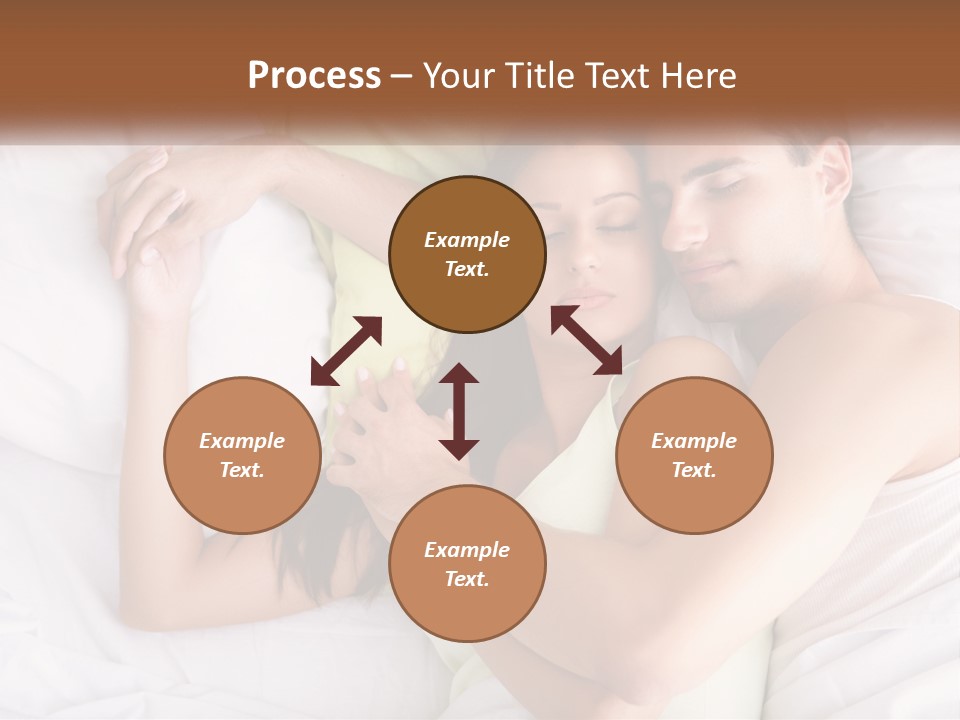 A Man And A Woman Laying In Bed Together PowerPoint Template