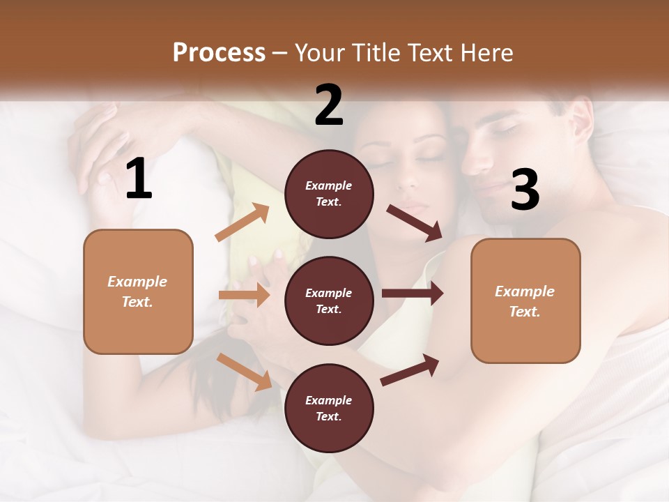 A Man And A Woman Laying In Bed Together PowerPoint Template