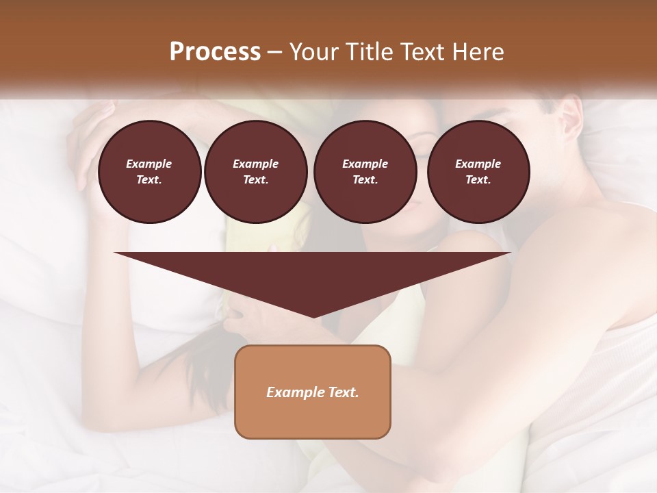 A Man And A Woman Laying In Bed Together PowerPoint Template