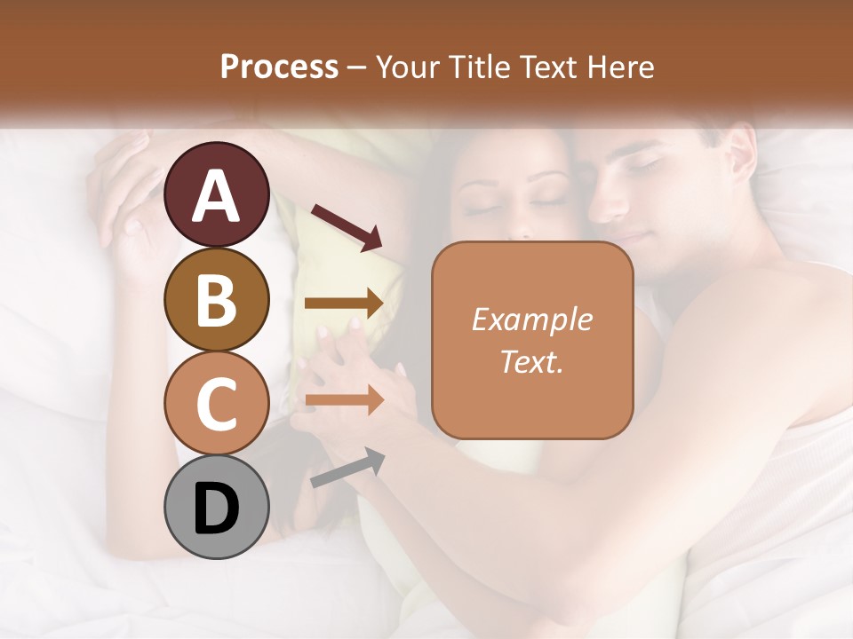 A Man And A Woman Laying In Bed Together PowerPoint Template