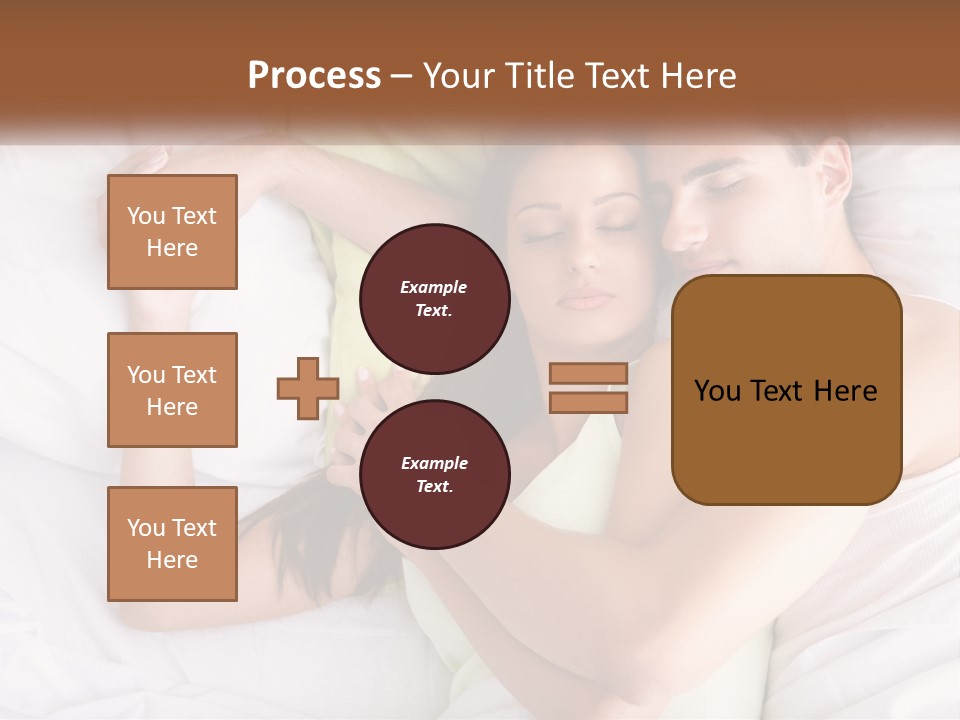 A Man And A Woman Laying In Bed Together PowerPoint Template