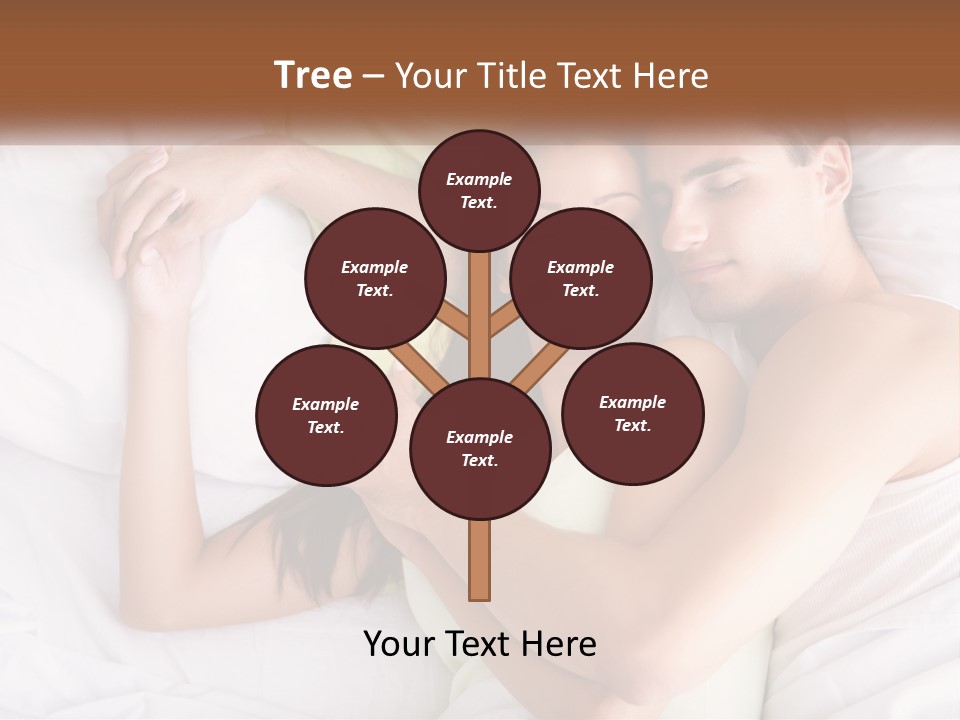 A Man And A Woman Laying In Bed Together PowerPoint Template