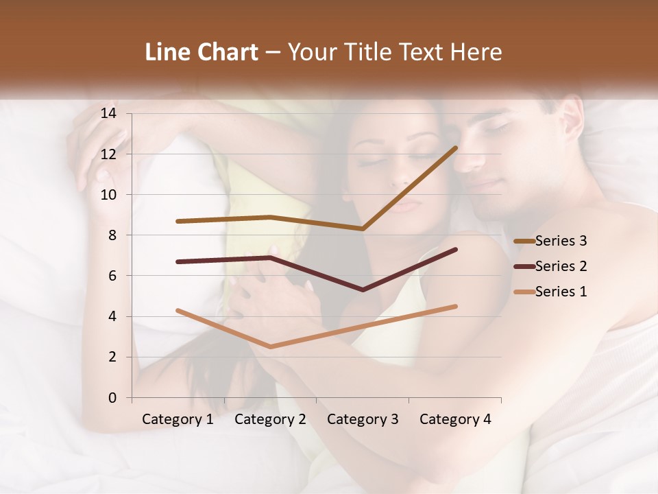 A Man And A Woman Laying In Bed Together PowerPoint Template