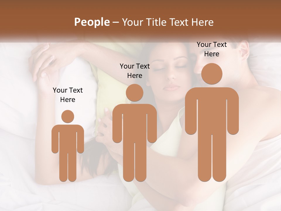 A Man And A Woman Laying In Bed Together PowerPoint Template