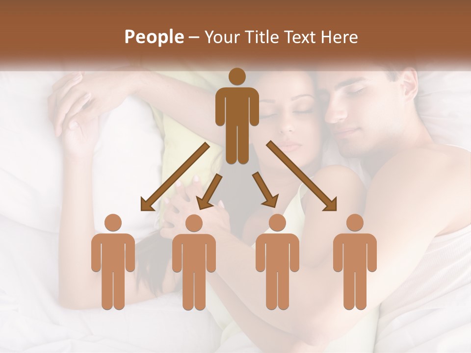 A Man And A Woman Laying In Bed Together PowerPoint Template