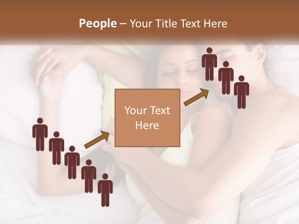 A Man And A Woman Laying In Bed Together PowerPoint Template