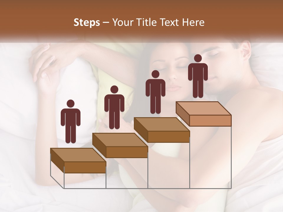 A Man And A Woman Laying In Bed Together PowerPoint Template