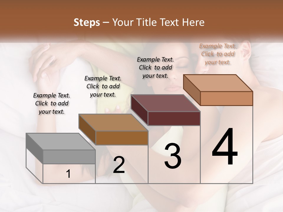 A Man And A Woman Laying In Bed Together PowerPoint Template