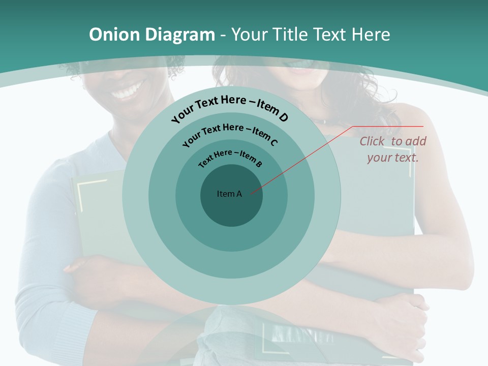 Two Women Holding Folders Powerpoint Template PowerPoint Template