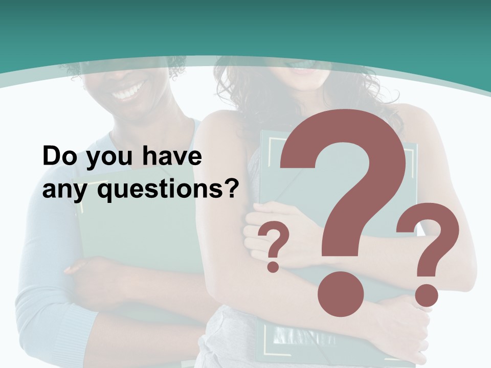 Two Women Holding Folders Powerpoint Template PowerPoint Template