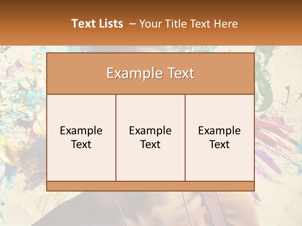 A Woman With Headphones Is Listening To Music PowerPoint Template
