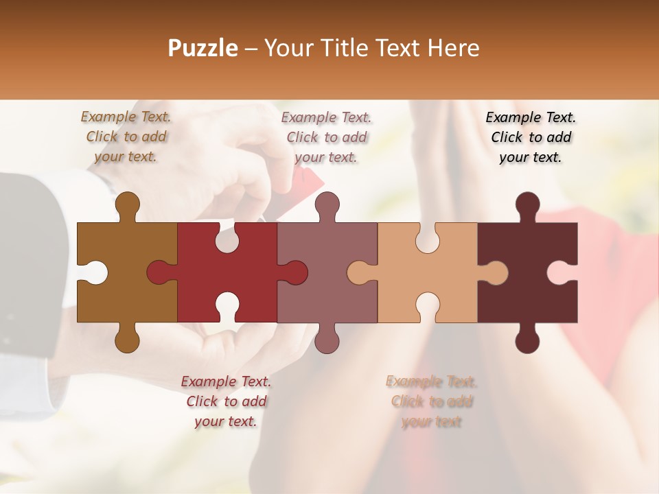 A Man Putting A Ring On A Woman's Finger PowerPoint Template