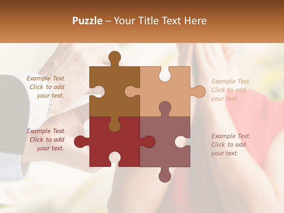 A Man Putting A Ring On A Woman's Finger PowerPoint Template