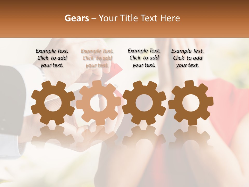 A Man Putting A Ring On A Woman's Finger PowerPoint Template