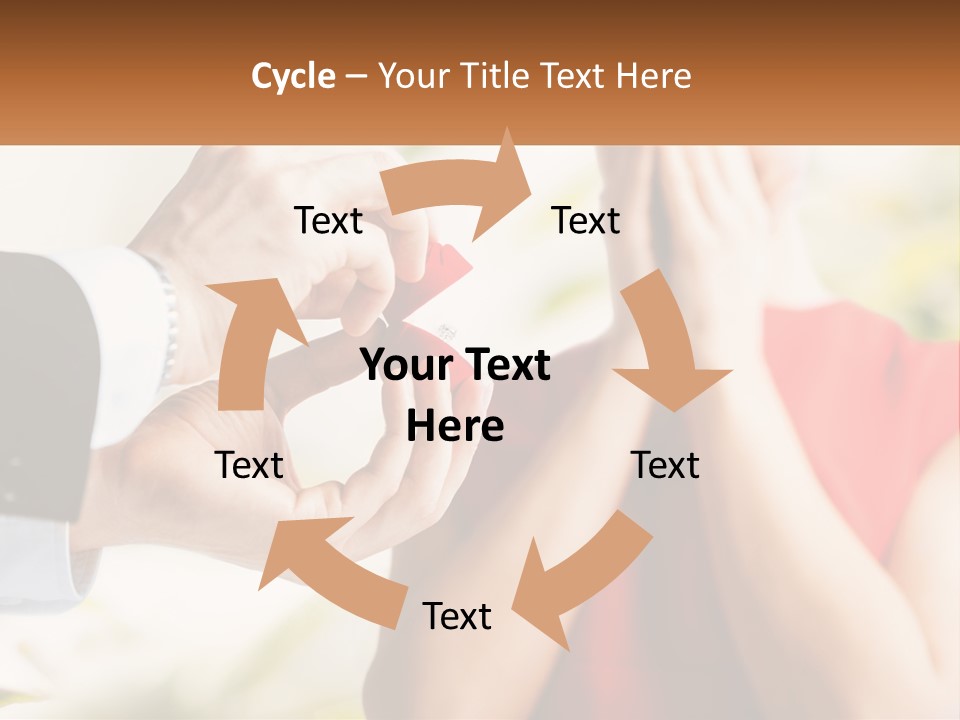 A Man Putting A Ring On A Woman's Finger PowerPoint Template