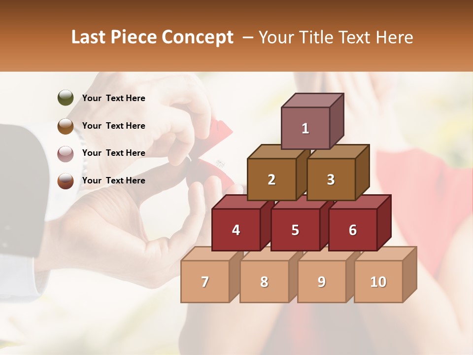 A Man Putting A Ring On A Woman's Finger PowerPoint Template