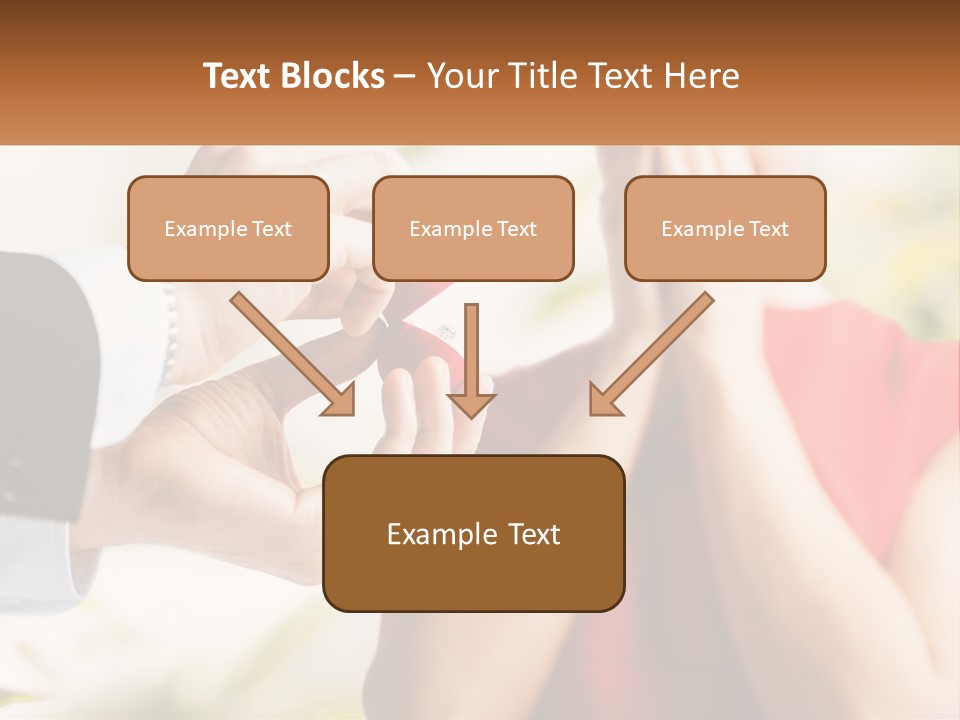 A Man Putting A Ring On A Woman's Finger PowerPoint Template