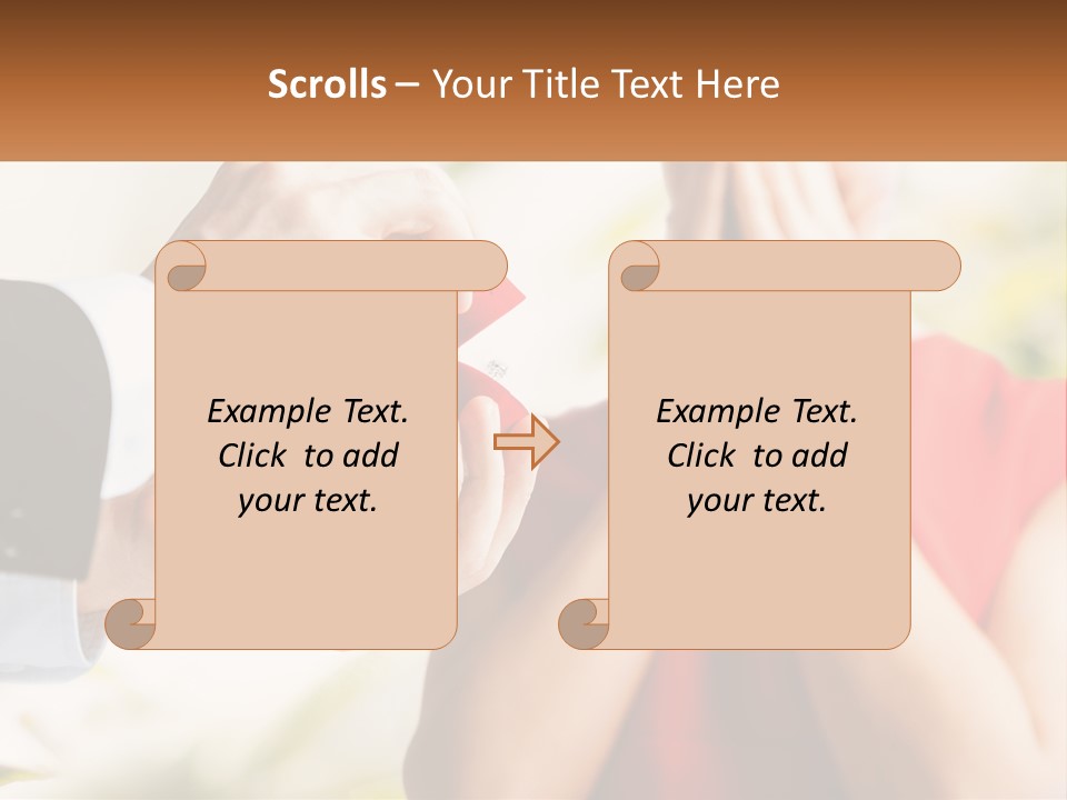 A Man Putting A Ring On A Woman's Finger PowerPoint Template