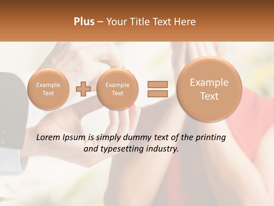 A Man Putting A Ring On A Woman's Finger PowerPoint Template