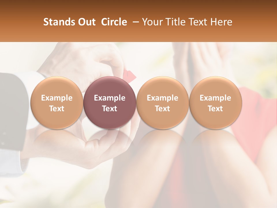 A Man Putting A Ring On A Woman's Finger PowerPoint Template