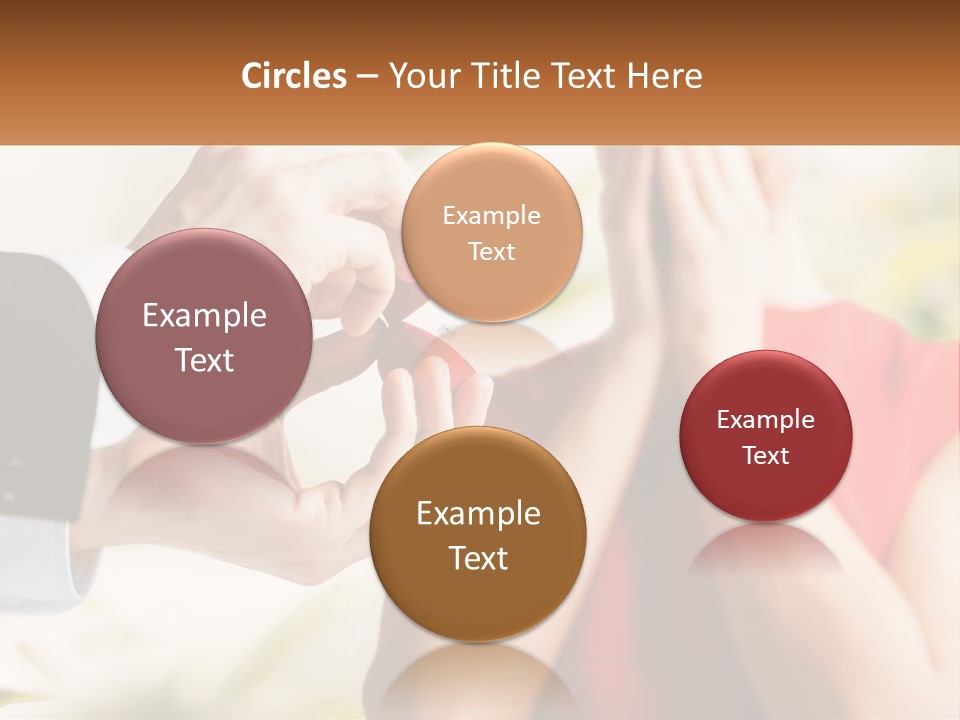 A Man Putting A Ring On A Woman's Finger PowerPoint Template