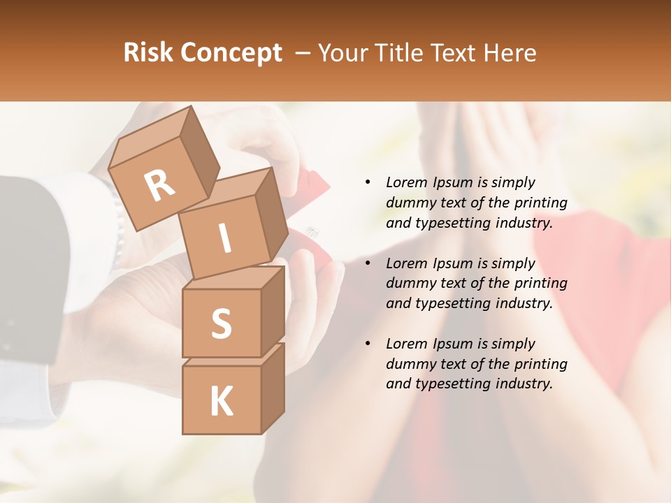 A Man Putting A Ring On A Woman's Finger PowerPoint Template