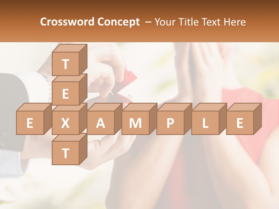 A Man Putting A Ring On A Woman's Finger PowerPoint Template