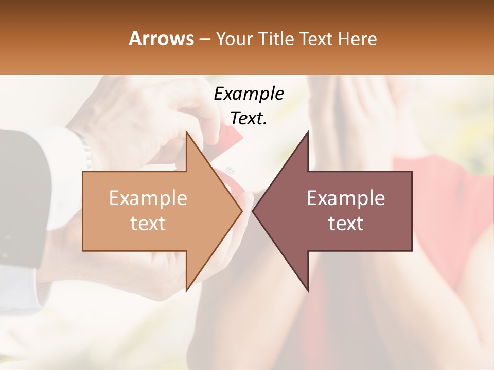 A Man Putting A Ring On A Woman's Finger PowerPoint Template