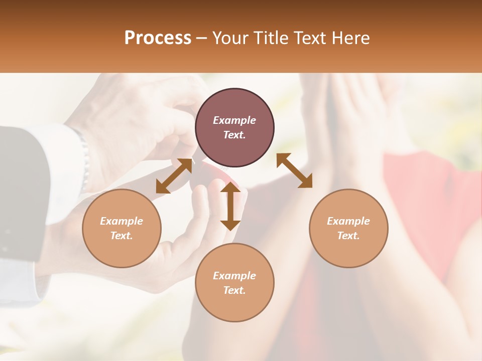 A Man Putting A Ring On A Woman's Finger PowerPoint Template