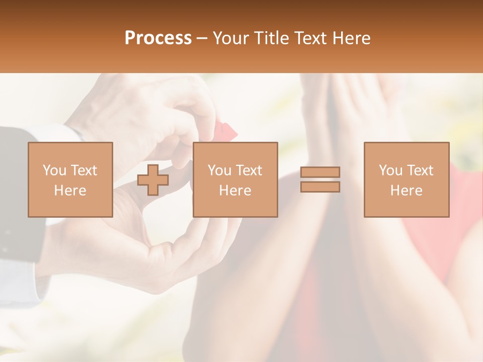 A Man Putting A Ring On A Woman's Finger PowerPoint Template