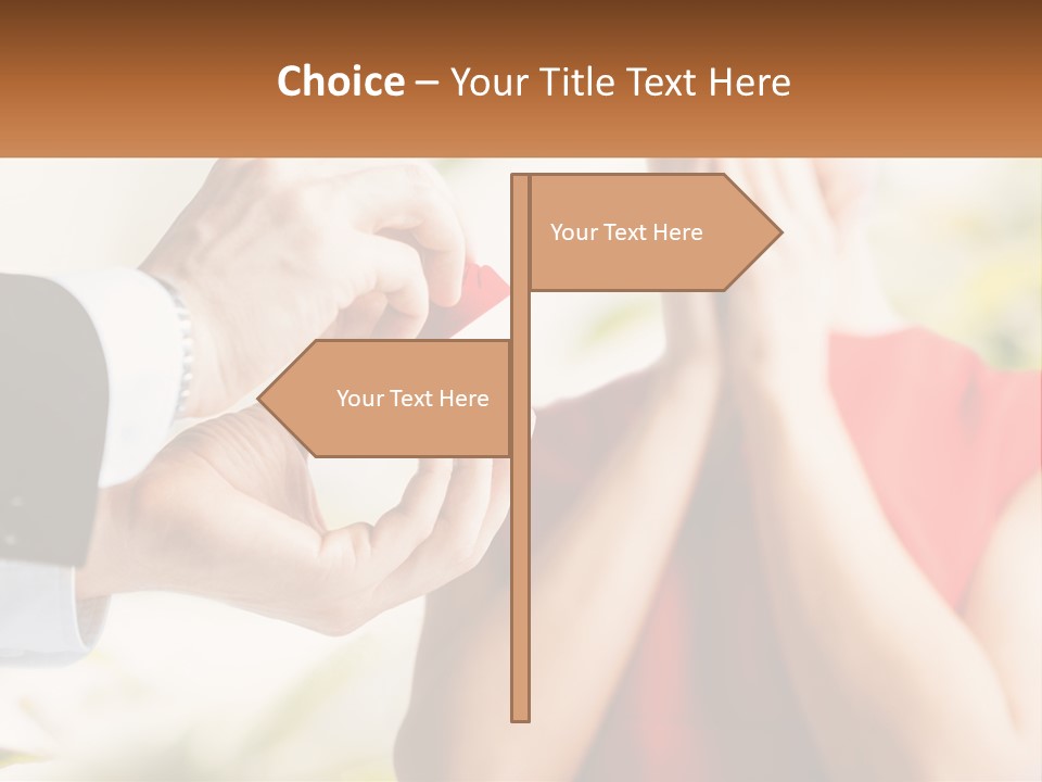 A Man Putting A Ring On A Woman's Finger PowerPoint Template