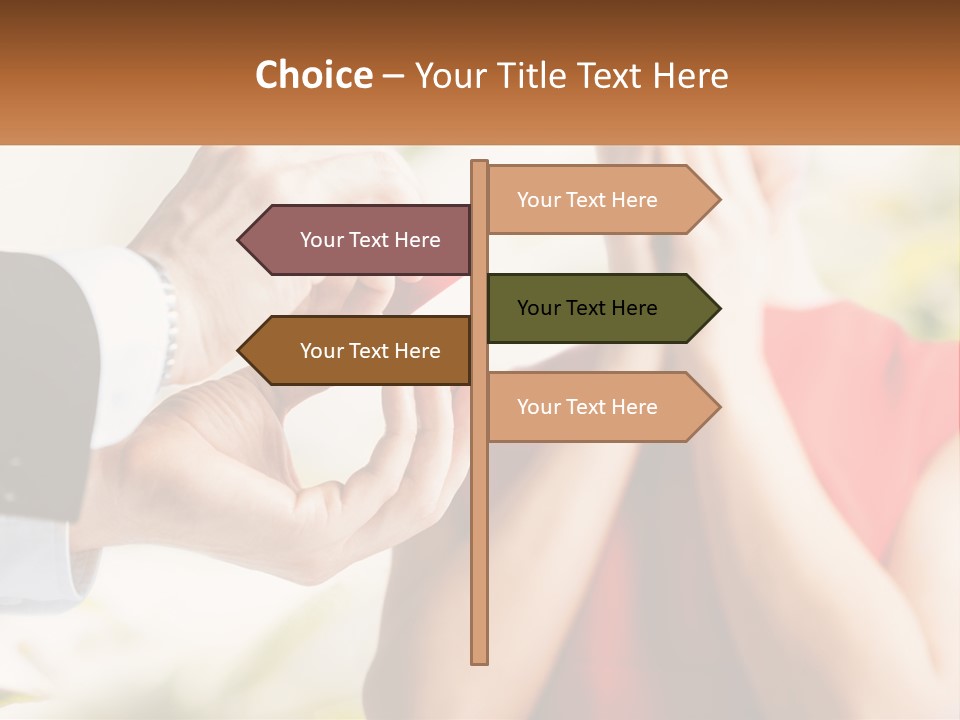 A Man Putting A Ring On A Woman's Finger PowerPoint Template