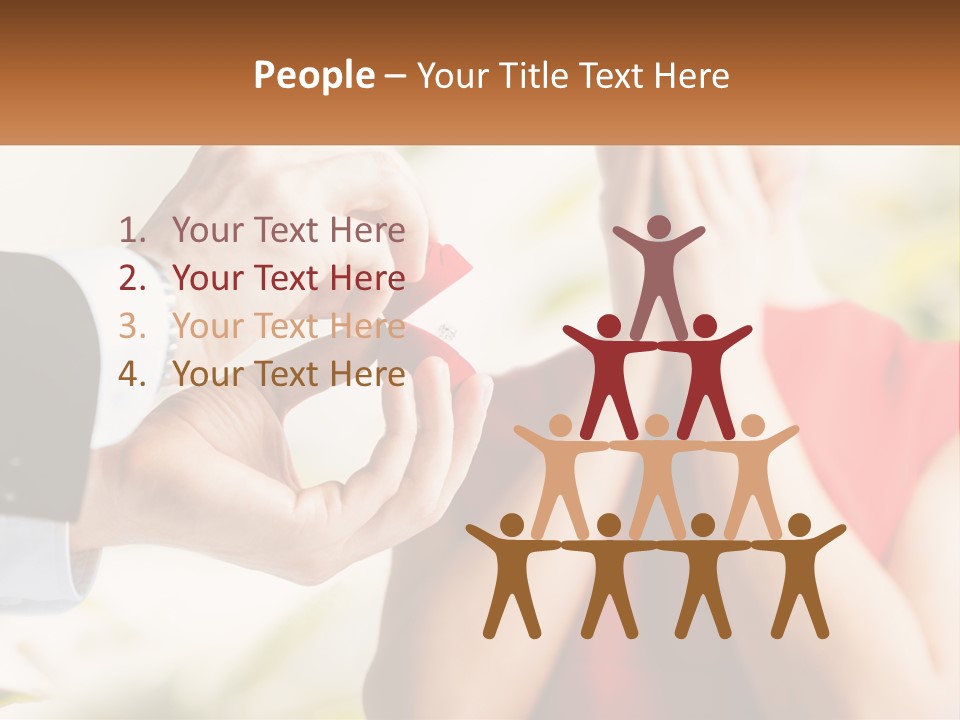 A Man Putting A Ring On A Woman's Finger PowerPoint Template