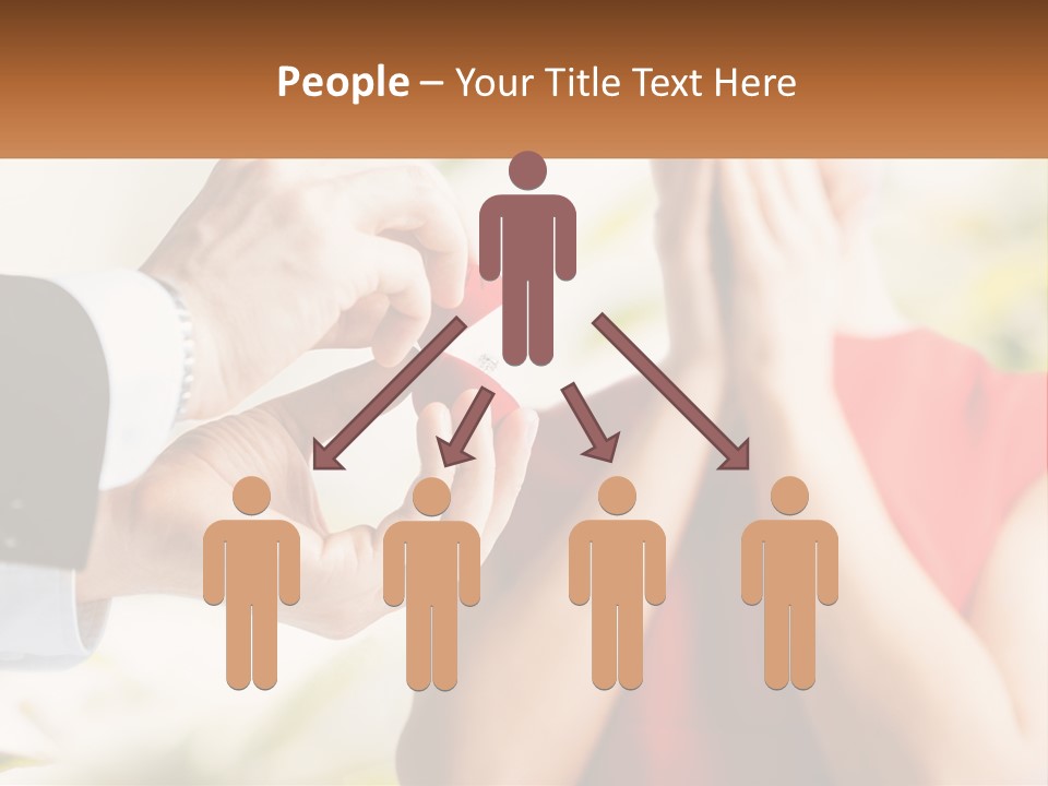 A Man Putting A Ring On A Woman's Finger PowerPoint Template