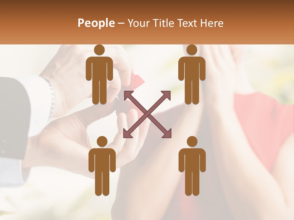 A Man Putting A Ring On A Woman's Finger PowerPoint Template