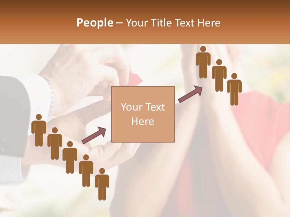 A Man Putting A Ring On A Woman's Finger PowerPoint Template