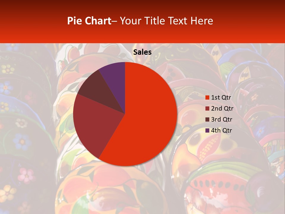 A Large Number Of Colorfully Painted Vases On Display PowerPoint Template