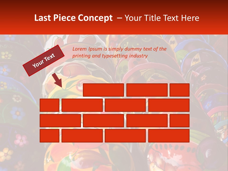 A Large Number Of Colorfully Painted Vases On Display PowerPoint Template