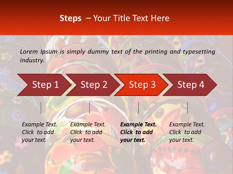 A Large Number Of Colorfully Painted Vases On Display PowerPoint Template